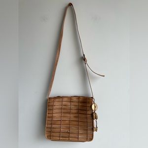 CEM woven cross body purse